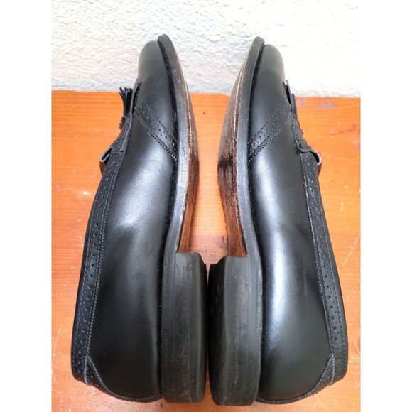 Allen Edmonds Black Leather Tassel Loafers Men's 10.5B Vintage Style Classic Des - Picture 5 of 10